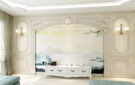 新中式石材背景墻設計鑒賞